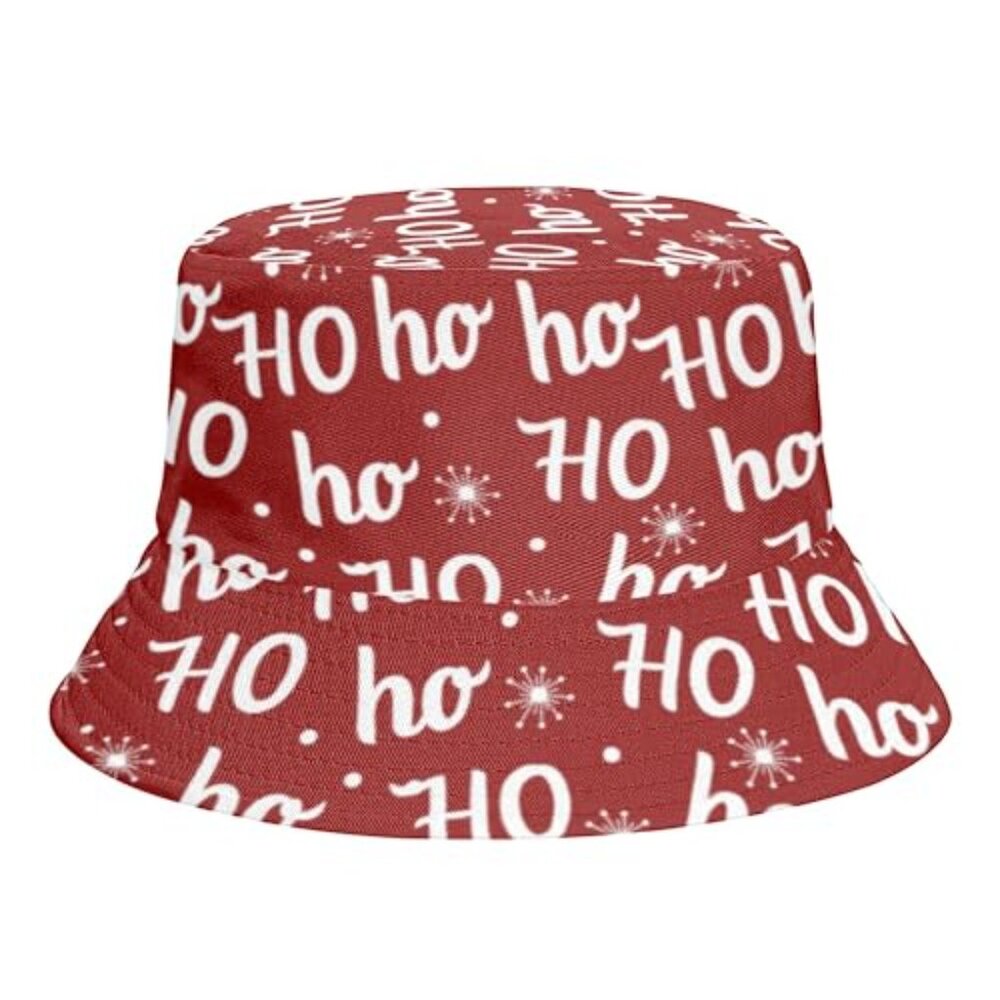 Reversible Bucket Hat Packable Sun Cap Holiday Un… - image 4